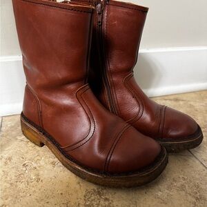 Swedish Hasbeens Chestnut Leather Woman’s Boots